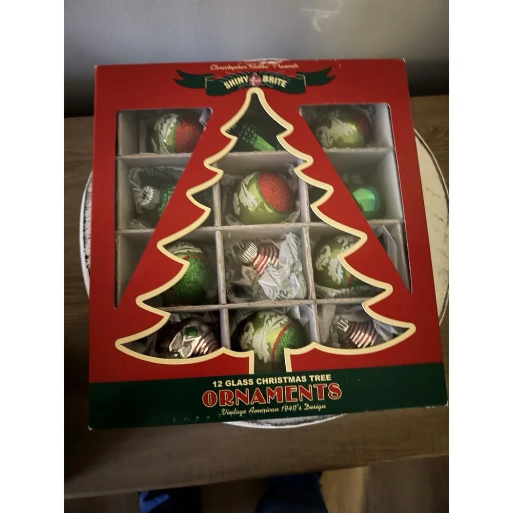 Radko Shiny Brite Christmas Tree Ornaments 